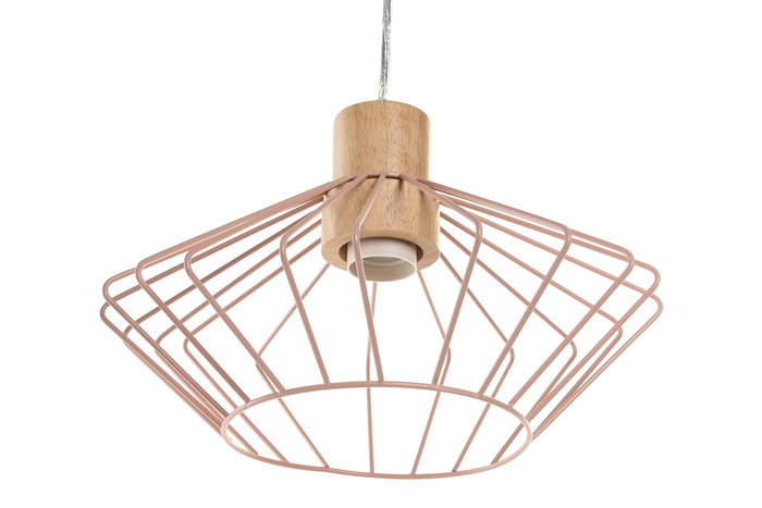 DKD Home Decor Lámpara Techo Urban Blanco Rosa 34x34x21 cm (4 Unidades) E27