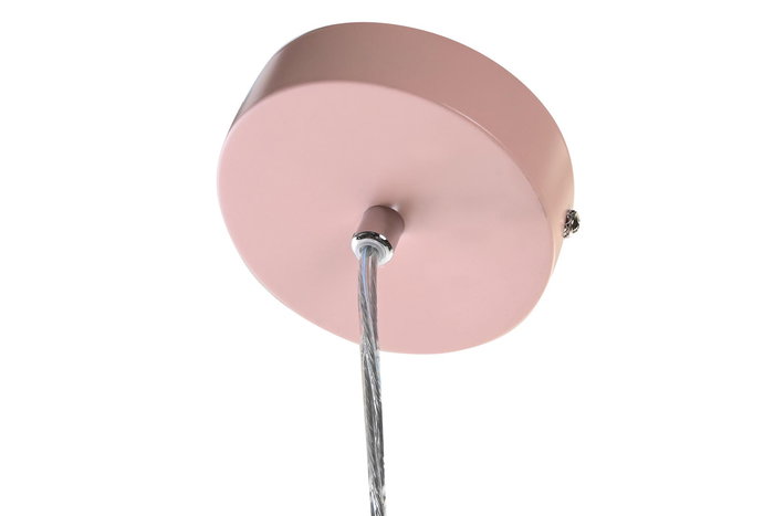 DKD Home Decor Lámpara Techo Urban Blanco Rosa 34x34x21 cm (4 Unidades) E27