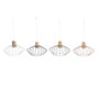 DKD Home Decor Lámpara de Techo de Metal y Pino, Surtido de 4 Colores, E27