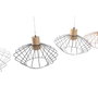 DKD Home Decor Lámpara de Techo de Metal y Pino, Surtido de 4 Colores, E27