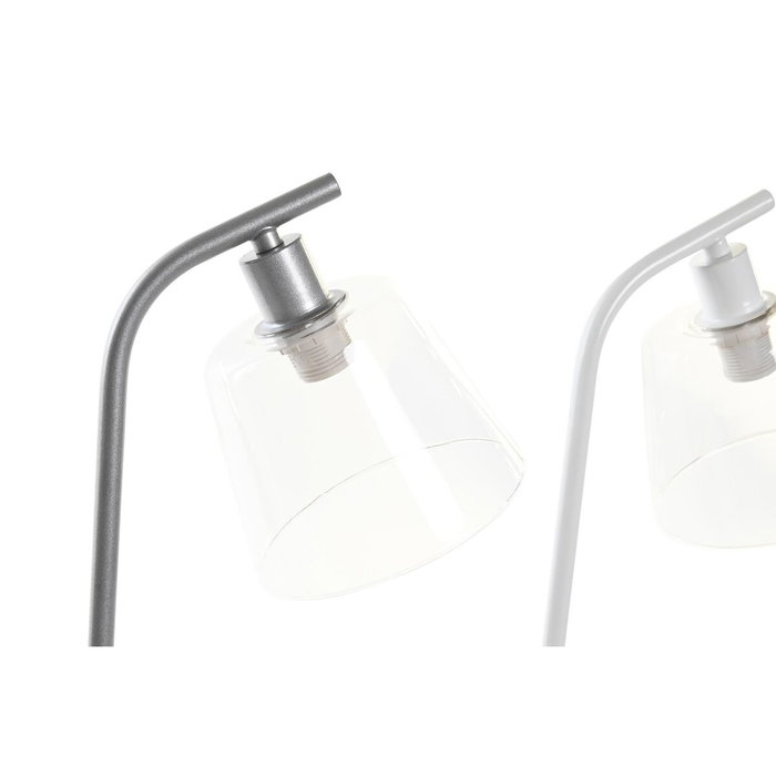 DKD Home Decor Lámpara de Sobremesa de Metal y Cristal con USB, E14, Surtido de 4 Colores DKD Home Decor Lámpara de Sobremesa de Metal y Cristal con USB, E14, Surtido de 4 Colores