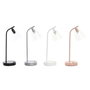 DKD Home Decor Lámpara de Sobremesa de Metal y Cristal con USB, E14, Surtido de 4 Colores