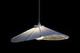 DKD Home Decor Lámpara de Techo Lino y Metal Abanico Blanco