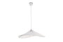 DKD Home Decor Lámpara de Techo Lino y Metal Abanico Blanco