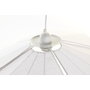 DKD Home Decor Lámpara de Techo Lino y Metal Abanico Blanco