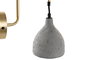 DKD Home Decor Lámpara Aplique Moderno Dorado Gris Oscuro Metal Cemento 27 x 26 x 14 cm (2 Unidades)