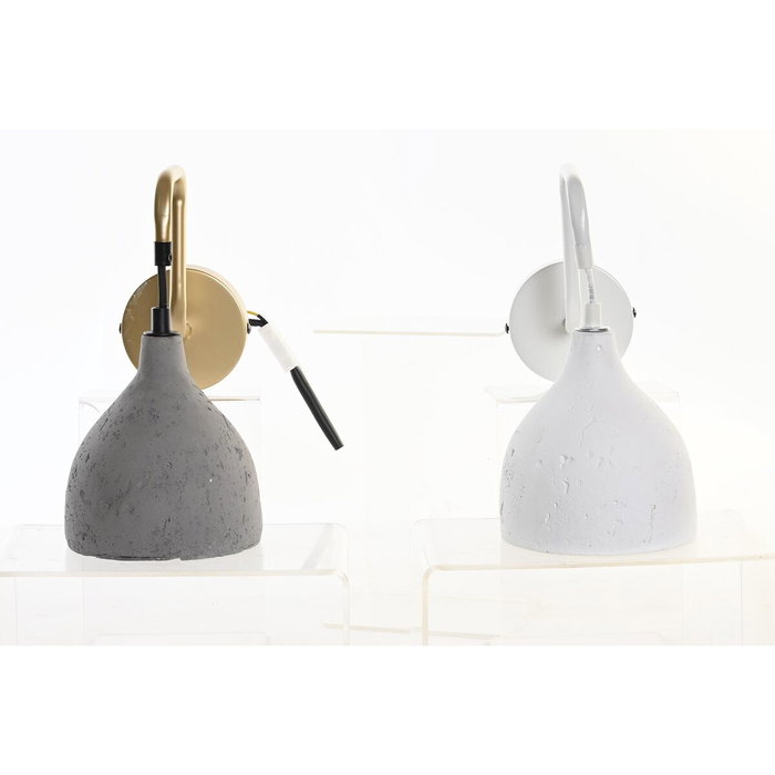 DKD Home Decor Lámpara Aplique Metal y Cemento Pack de 2, Surtido de Colores
