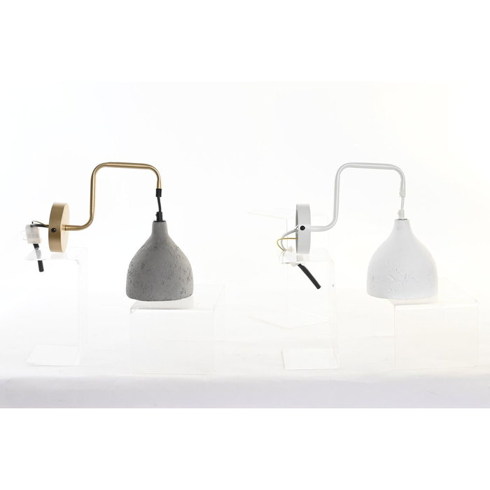 DKD Home Decor Lámpara Aplique Metal y Cemento Pack de 2, Surtido de Colores