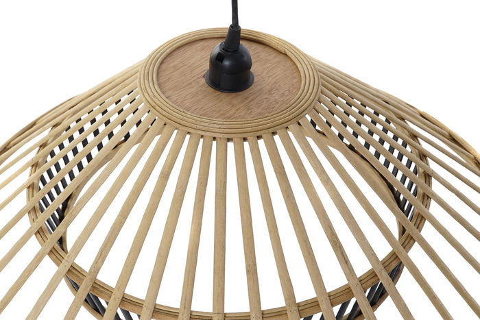 DKD Home Decor Lámpara Techo Bambú Marrón 60 x 60 x 26 cm DKD Home Decor Lámpara Techo Bambú Marrón 60 x 60 x 26 cm