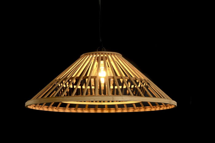 DKD Home Decor Lámpara Techo Bambú Marrón 60 x 60 x 26 cm DKD Home Decor Lámpara Techo Bambú Marrón 60 x 60 x 26 cm