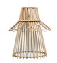 DKD Home Decor Lámpara de Techo de Ratán Marrón Natural 40x40x46 cm