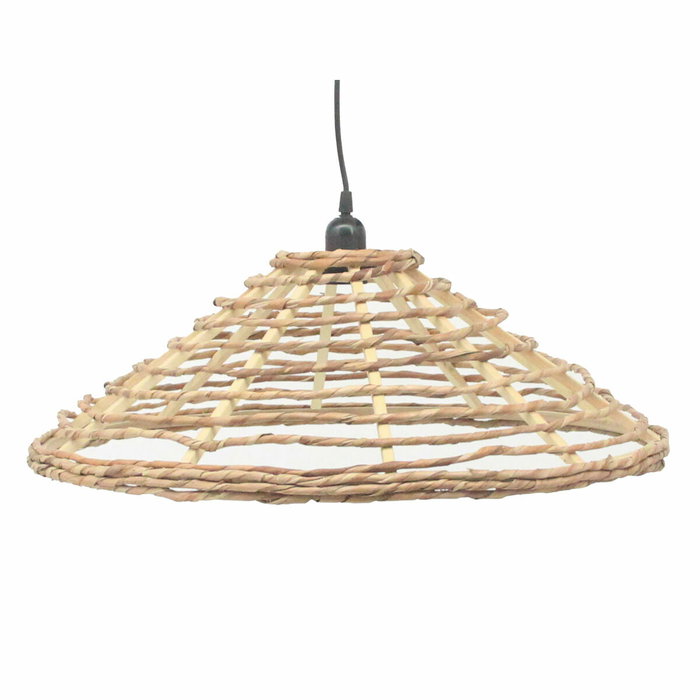 DKD Home Decor Lámpara de Techo de Ratán Marrón 57x57x22 cm DKD Home Decor Lámpara de Techo de Ratán Marrón 57x57x22 cm