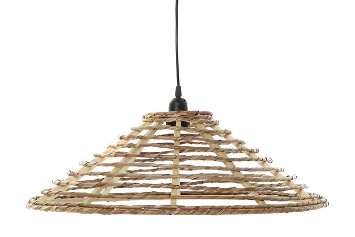 DKD Home Decor Lámpara de Techo de Ratán Marrón 57 x 22 x 57 cm