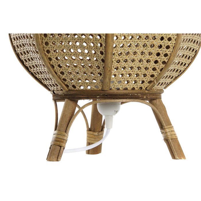 DKD Home Decor Lámpara de Sobremesa de Ratán Marrón Natural DKD Home Decor Lámpara de Sobremesa de Ratán Marrón Natural