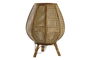 DKD Home Decor Lámpara Sobremesa Marrón Ratán 29 x 40 x 29 cm