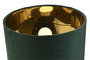 DKD Home Decor Lámpara Sobremesa Verde Negro Aluminio Terciopelo 26 x 26 x 37 cm