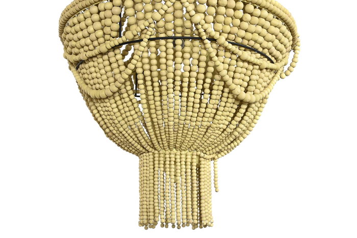 DKD Home Decor Lámpara Techo Tradicional 50 x 73 x 50 cm Metal MDF Bolas Hecho a Mano