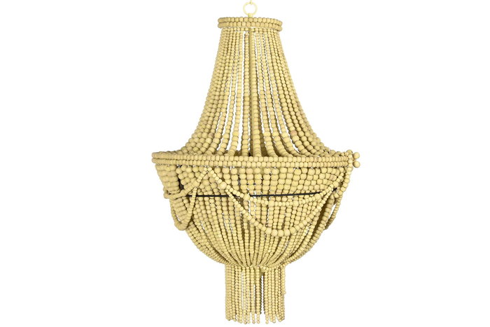 DKD Home Decor Lámpara Techo Tradicional 50 x 73 x 50 cm Metal MDF Bolas Hecho a Mano