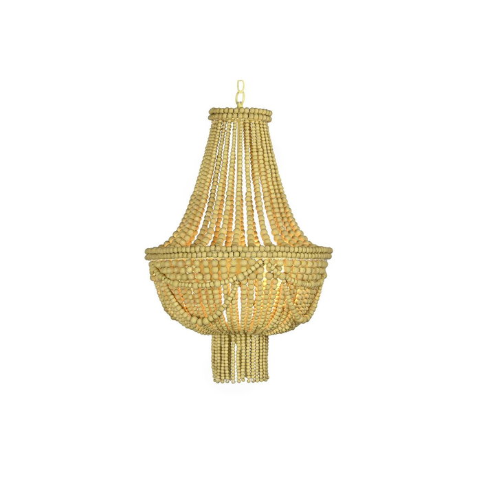DKD Home Decor Lámpara de Techo Tradicional Bolas Metal MDF 40 x 60 x 40 cm