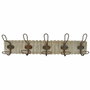 DKD Home Decor Perchero de Pared de Mango y Hierro Natural