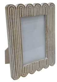 DKD Home Decor Marco de Fotos Colonial Natural 10x15 cm 21 x 16 x 2 cm