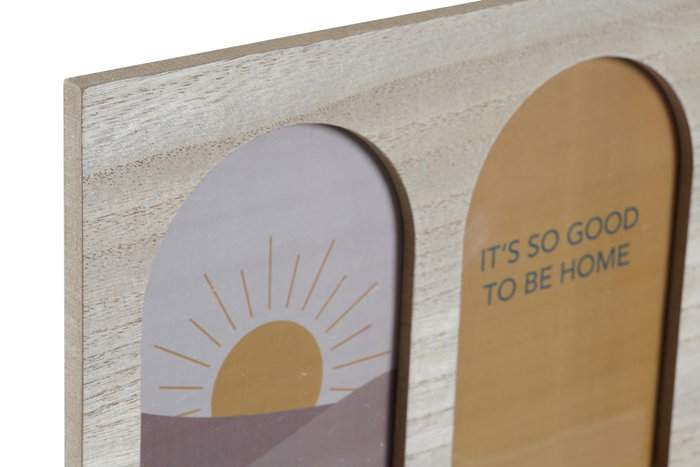 DKD Home Decor Perchero Boho Natural Multicolor 5 x 23.5 x 56 cm