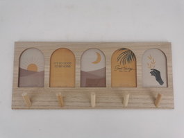 DKD Home Decor Perchero MDF Natural COZY BOHO 22