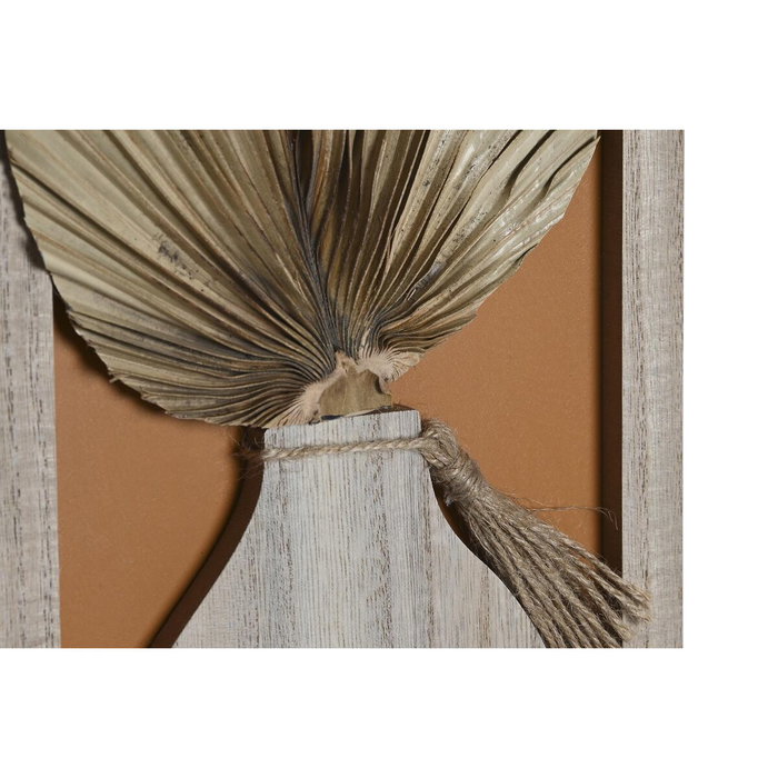 DKD Home Decor Marco Multifoto MDF 43x40 cm Natural para 3 Fotos