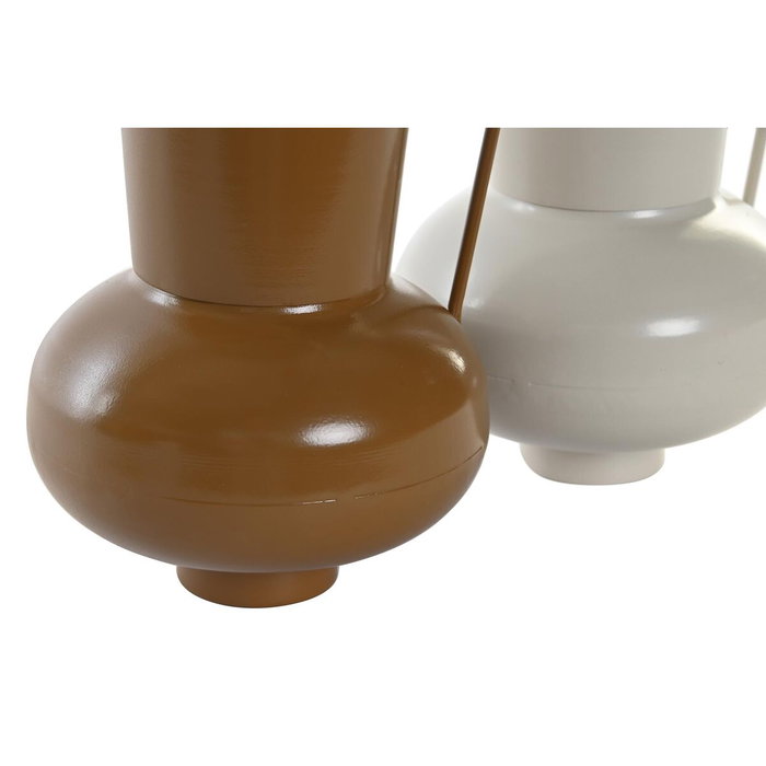 DKD Home Decor Jarrón Metal 13x12,5x17 Surtido de 2 Unidades
