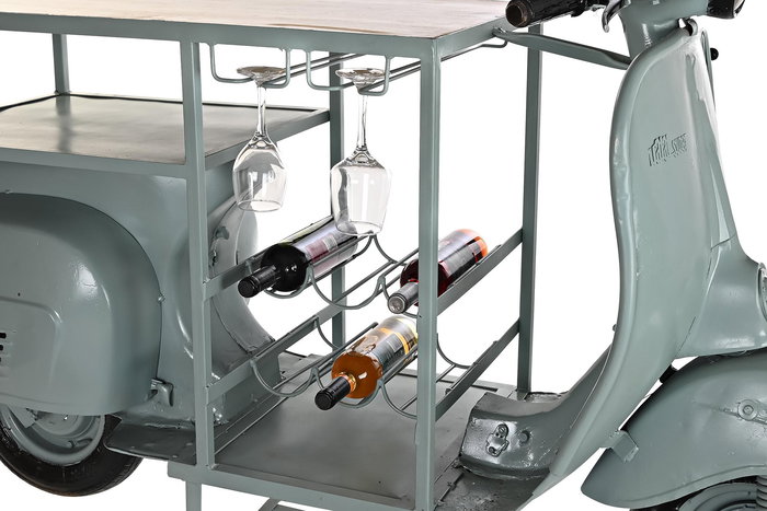 Botellero Loft DKD Home Decor Verde Menta Marron 70 x 106 x 195 cm