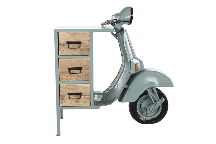 Cajonera Loft DKD Home Decor Verde Menta Marron 67 x 105 x 100 cm