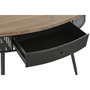 DKD Home Decor Consola Loft Negro Marron Abeto Metal 65 x 77 x 120 cm