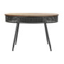 DKD Home Decor Consola Loft Negro Marron Abeto Metal 65 x 77 x 120 cm
