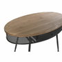 DKD Home Decor Consola Loft Negro Marron Abeto Metal 65 x 77 x 120 cm