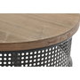 DKD Home Decor Consola Loft Negro Marron Abeto Metal 65 x 77 x 120 cm