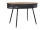 DKD Home Decor Consola Loft Negro Marron Abeto Metal 65 x 77 x 120 cm