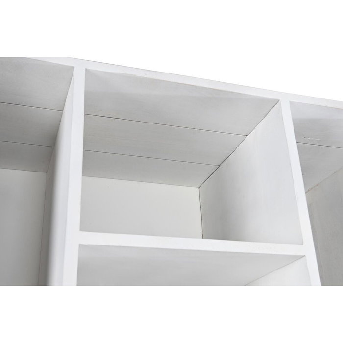 DKD Home Decor Estantería de Mango y Metal Blanco 90x40x180