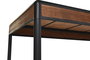 DKD Home Decor Mesa de Comedor Loft Marrón Oscuro Gris Oscuro Abeto y Metal 160x80x79 cm
