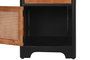 DKD Home Decor Mesita de Noche Loft Marron Oscuro Gris Oscuro Abeto Metal 40 x 62 x 48 cm