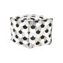 DKD Home Decor Puff de Piel y Poliéster con Diseño de Rombos Marrón