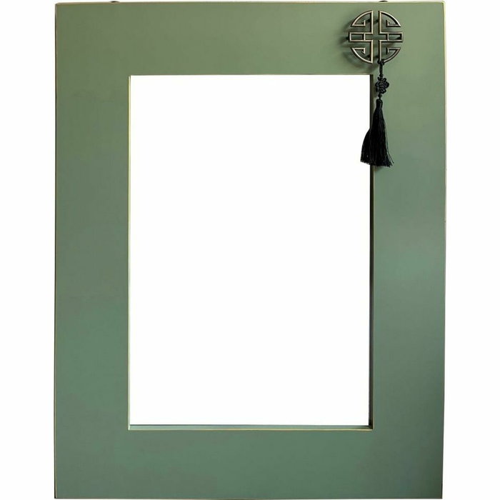 DKD Home Decor Espejo Masako Oriental Verde Jade