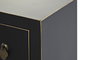 DKD Home Decor Mueble TV Masako Oriental Negro Dorado