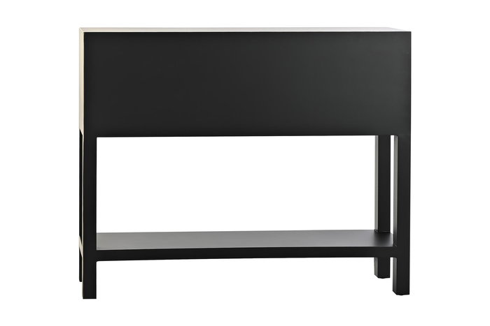 DKD Home Decor Consola Masako Oriental Negro Blanco 95 x 79 x 26 cm