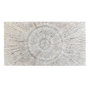 DKD Home Decor Cabecero de Cama MDF 180,5x3,5x100 Decapé Blanco