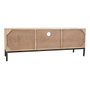 DKD Home Decor Mueble TV Hoja de Mango y Metal Blanco