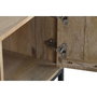 DKD Home Decor Mueble TV Hoja de Mango y Metal Blanco