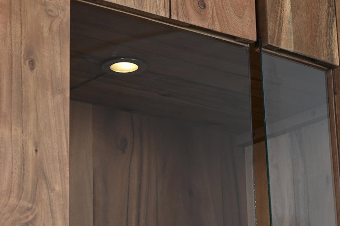 DKD Home Decor Vitrina Moderno Marron 40 x 197 x 80 cm DKD Home Decor Vitrina Moderno Marron 40 x 197 x 80 cm