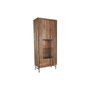 DKD Home Decor Vitrina de Acacia y Cristal Marrón 80x40x197