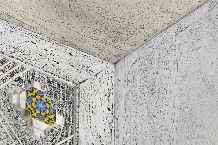 DKD Home Decor Mueble Tv Indio 130 x 56 x 40 cm Beige Gris