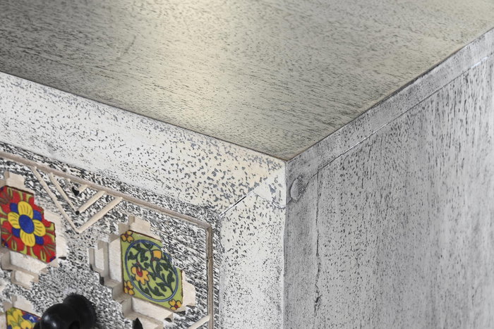 DKD Home Decor Cómoda Beige Gris 80 x 38 x 80 cm DKD Home Decor Cómoda Beige Gris 80 x 38 x 80 cm